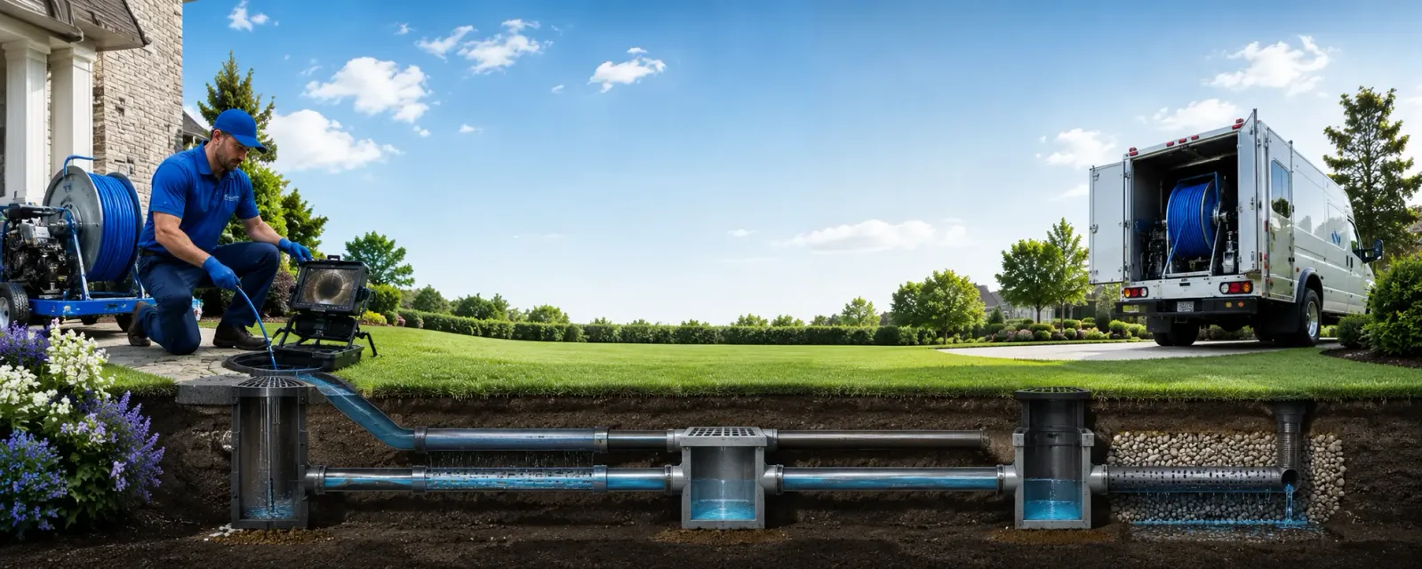 Outdoor drain cleaning information for Amelia, NE